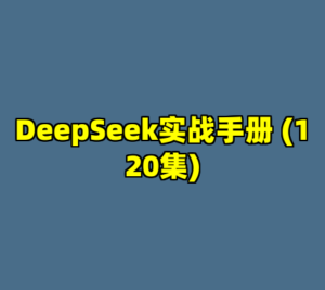 DeepSeek实战手册 (120集)-cc资源站