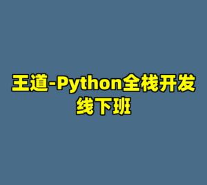 王道-Python全栈开发线下班-cc资源站
