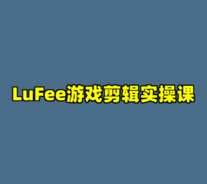 LuFee游戏剪辑实操课-cc资源站