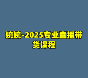 婉婉-2025专业直播带货课程-cc资源站