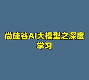 尚硅谷AI大模型之深度学习-cc资源站