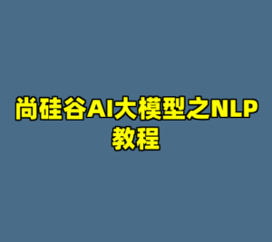 尚硅谷AI大模型之NLP教程-cc资源站