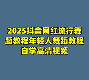 2025抖音网红流行舞蹈教程年轻人舞蹈教程自学高清视频-cc资源站