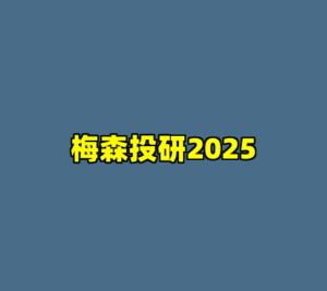 梅森投研2025-cc资源站
