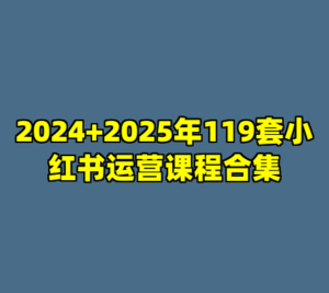 2024+2025年119套小红书运营课程合集-cc资源站
