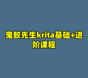 鬼鲛先生krita基础+进阶课程-cc资源站