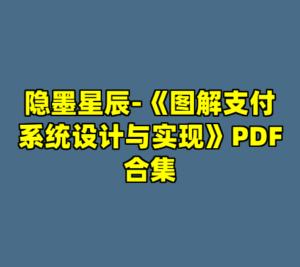 隐墨星辰-《图解支付系统设计与实现》PDF合集-cc资源站