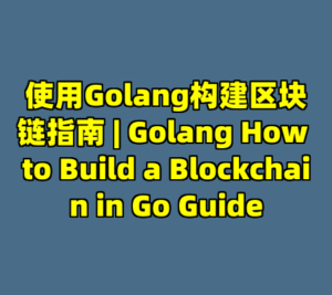 使用Golang构建区块链指南 | Golang How to Build a Blockchain in Go Guide-cc资源站