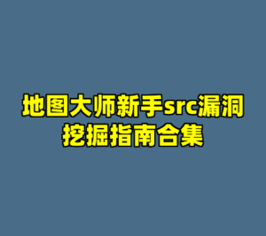 地图大师新手src漏洞挖掘指南合集-cc资源站